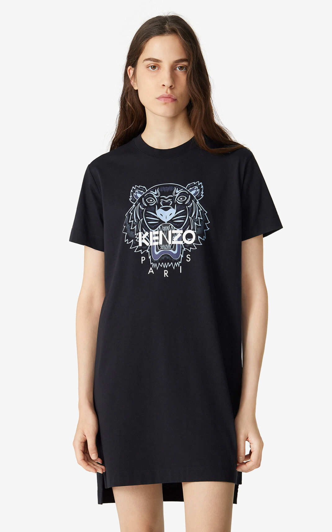 Vestido Kenzo Tiger T shirt Feminino - Pretas | 372VAZRDE